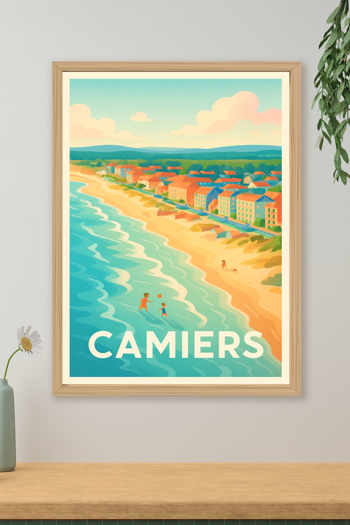 Affiche Concarneau — Douceur balnéaire en Bretagne · poster d'art de Concarneau