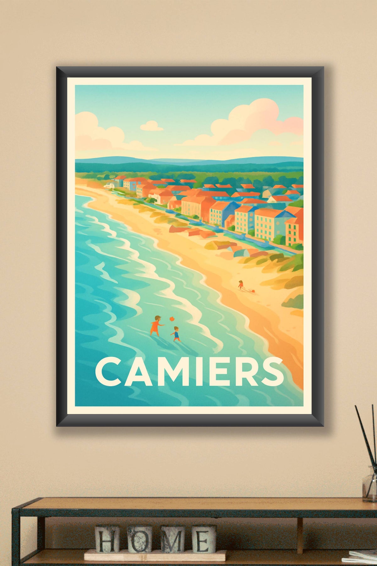 Affiche Concarneau — Douceur balnéaire en Bretagne · poster d'art de Concarneau