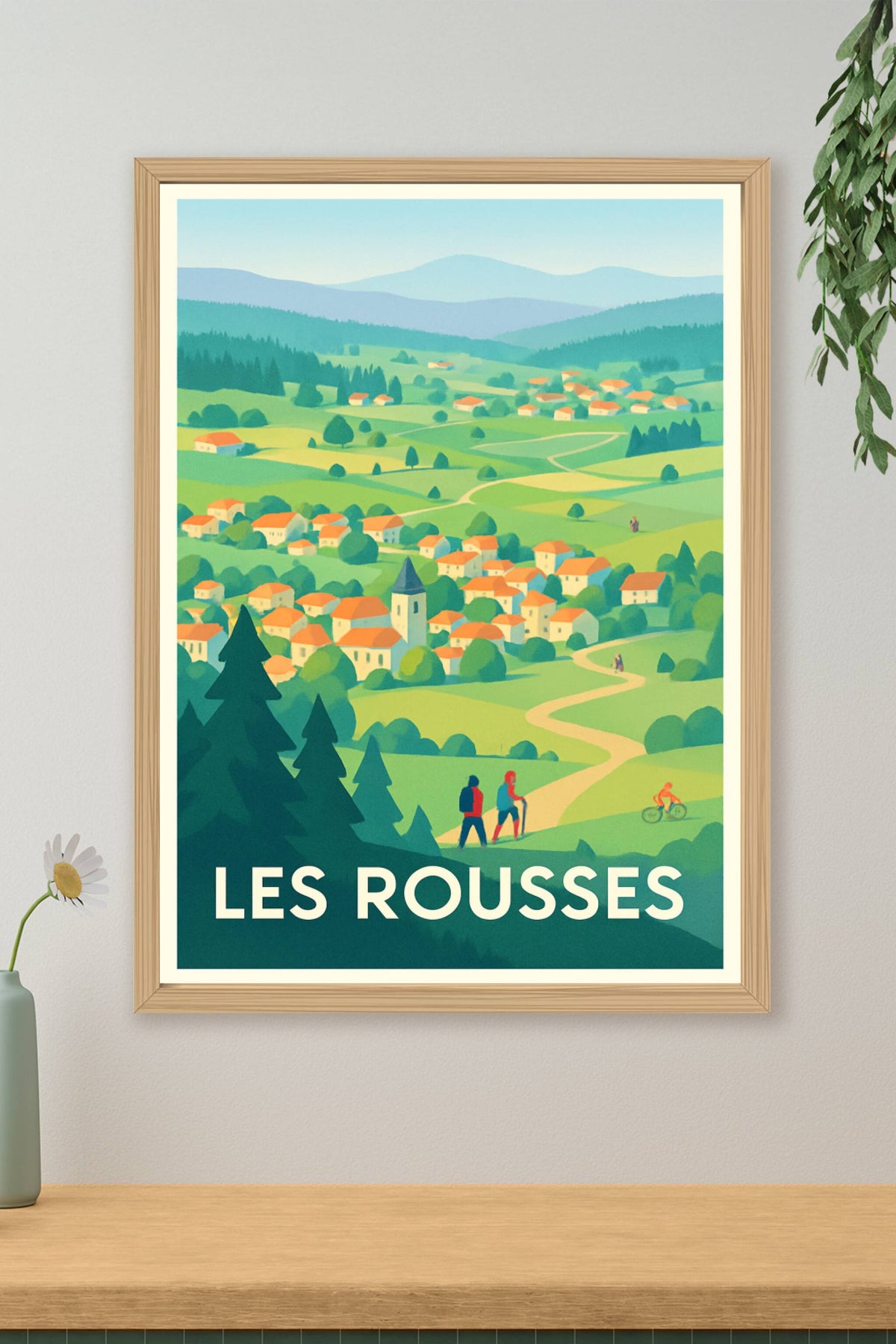 Affiche Les Rousses — Évasion nature au cœur du Jura · poster d'art de Les Rousses