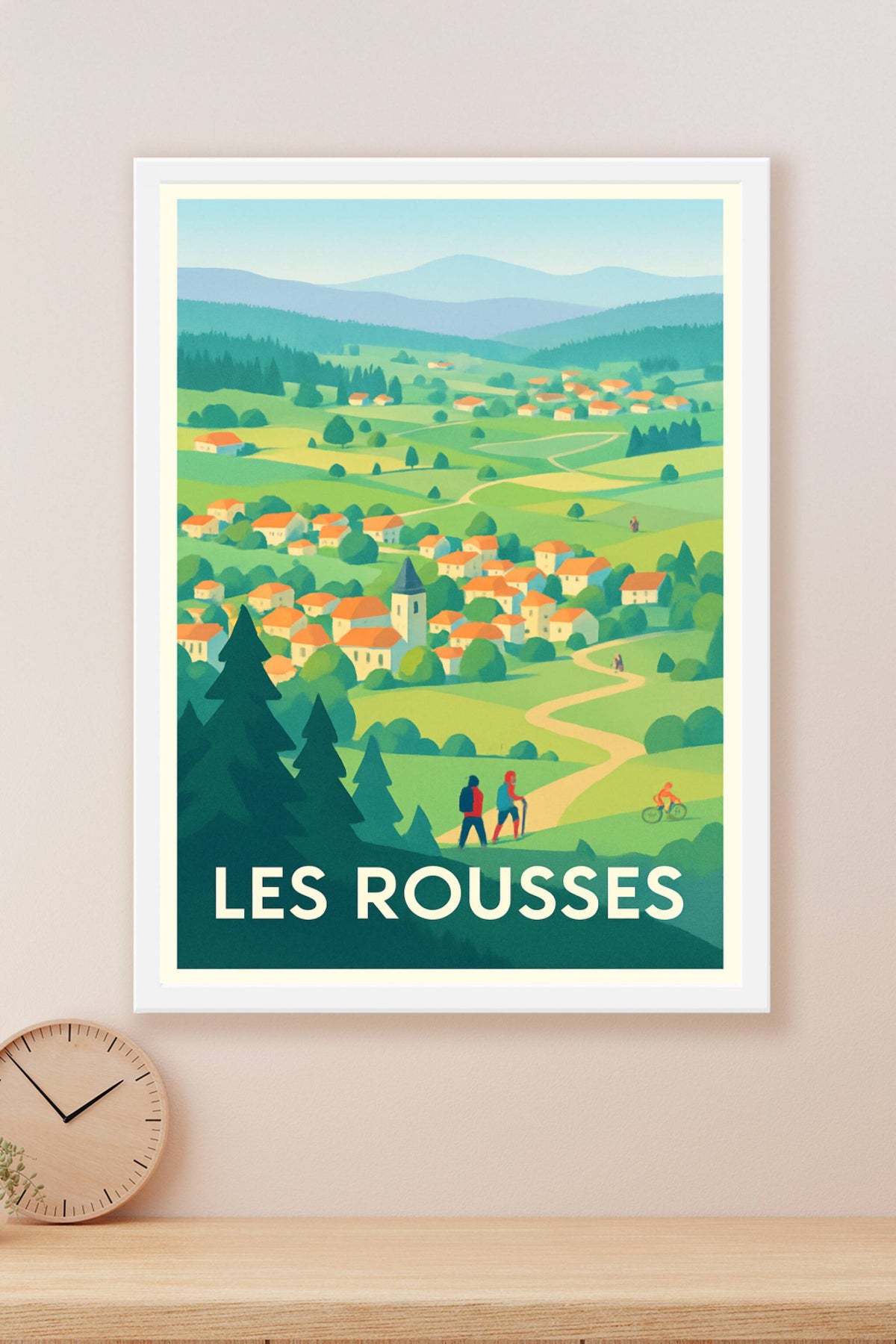Affiche Les Rousses — Évasion nature au cœur du Jura · poster d'art de Les Rousses