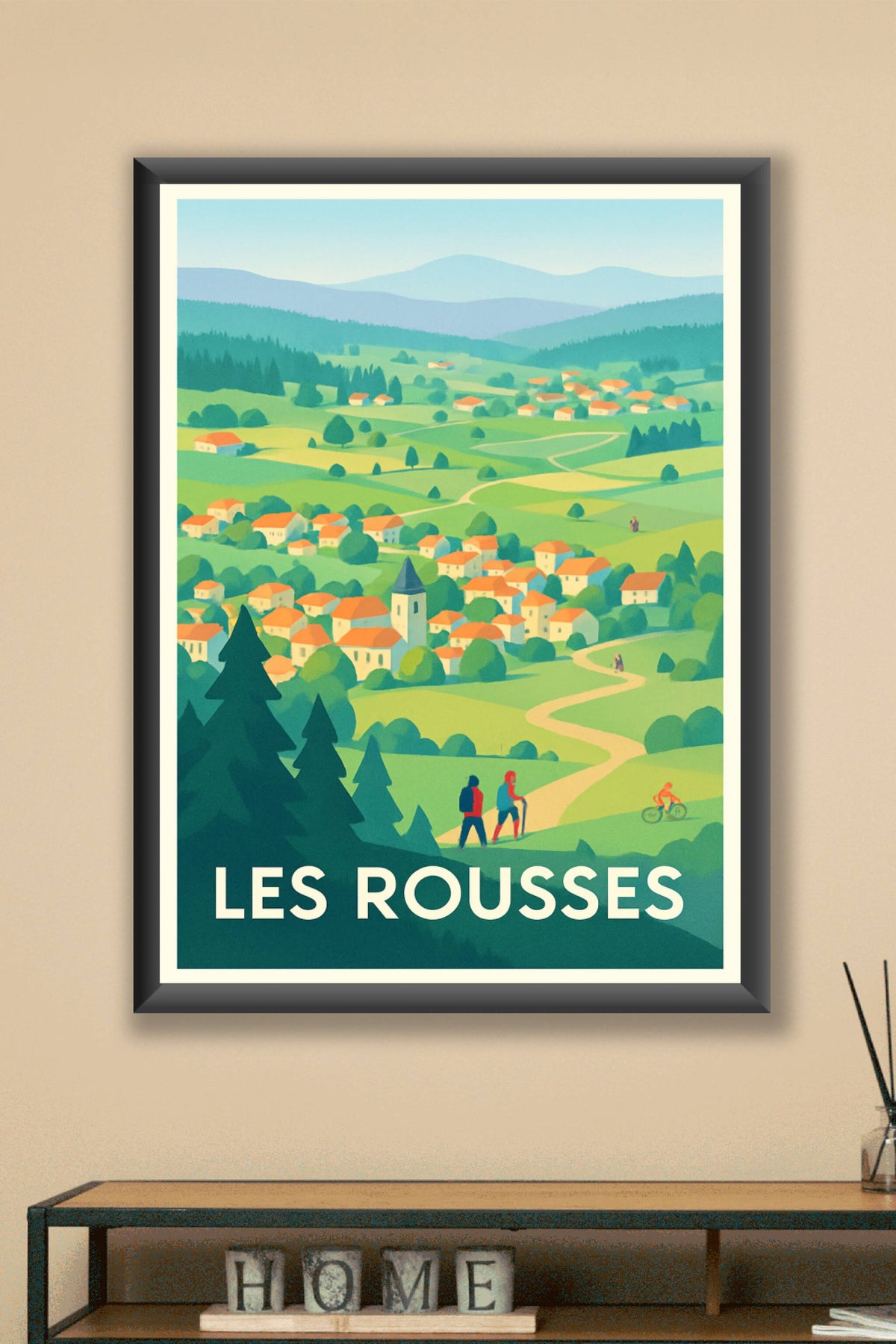 Affiche Les Rousses — Évasion nature au cœur du Jura · poster d'art de Les Rousses