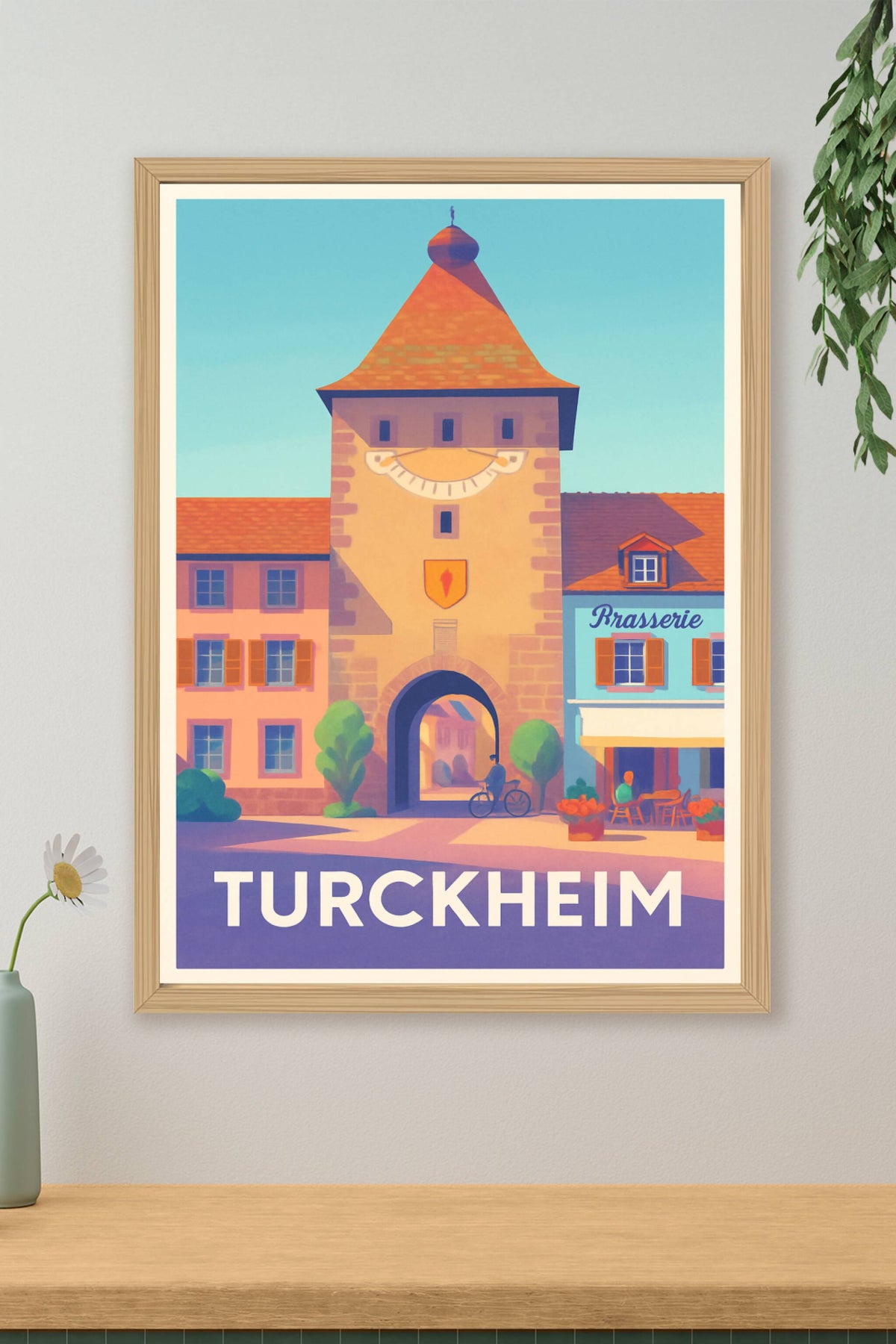Affiche Turckheim — Charme historique et vie locale · poster d'art de Turckheim