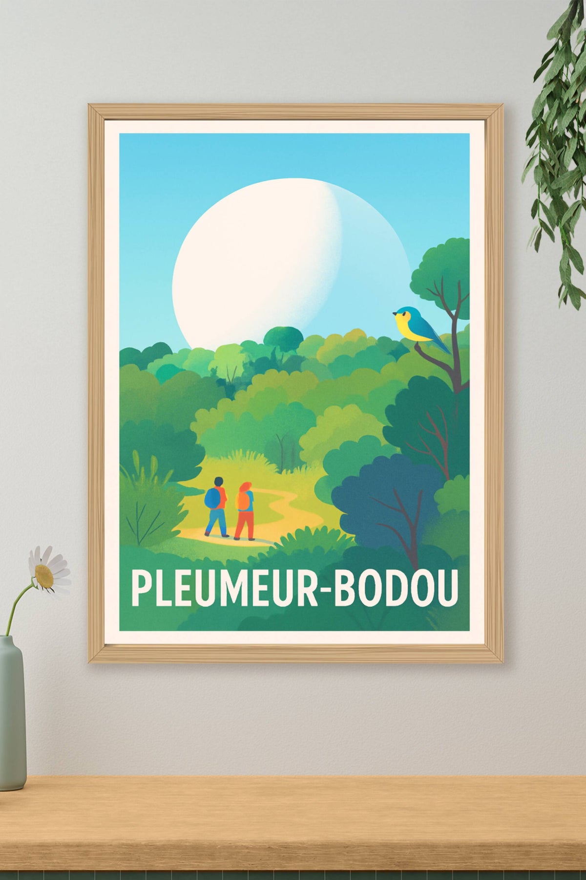 Affiche Pleumeur-Bodou — Évasion Nature et Sérénité · poster d'art de Pleumeur-Bodou