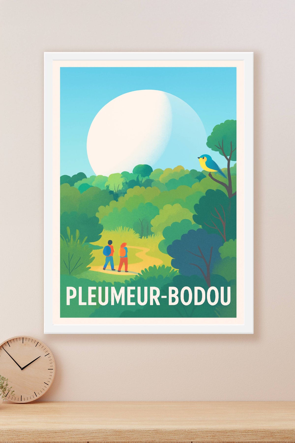 Affiche Pleumeur-Bodou — Évasion Nature et Sérénité · poster d'art de Pleumeur-Bodou