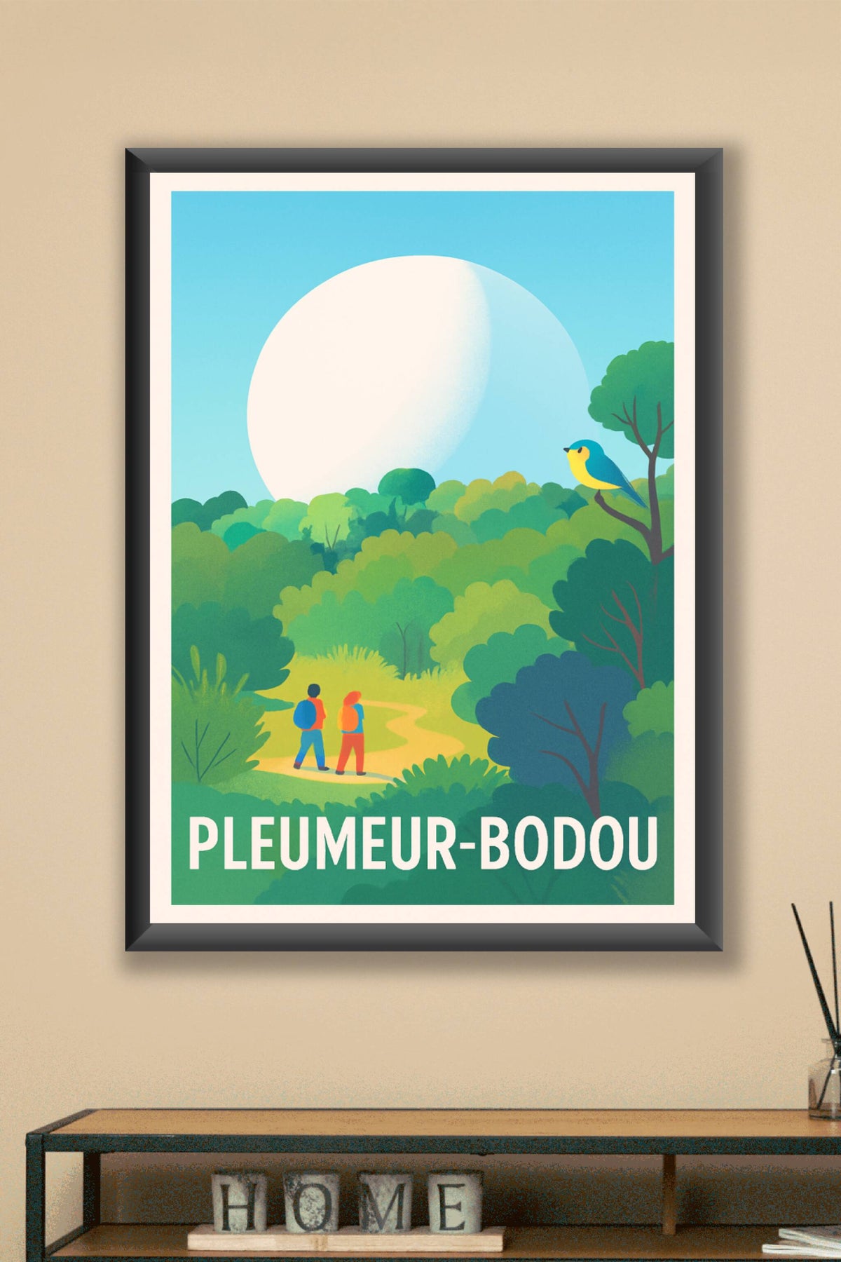 Affiche Pleumeur-Bodou — Évasion Nature et Sérénité · poster d'art de Pleumeur-Bodou