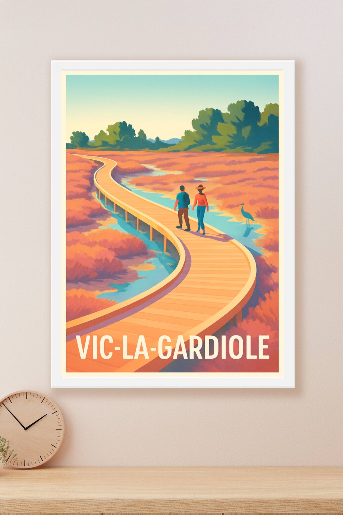 Affiche Vic-la-Gardiole — Balade au cœur de la nature préservée · poster d'art de Vic-la-Gardiole