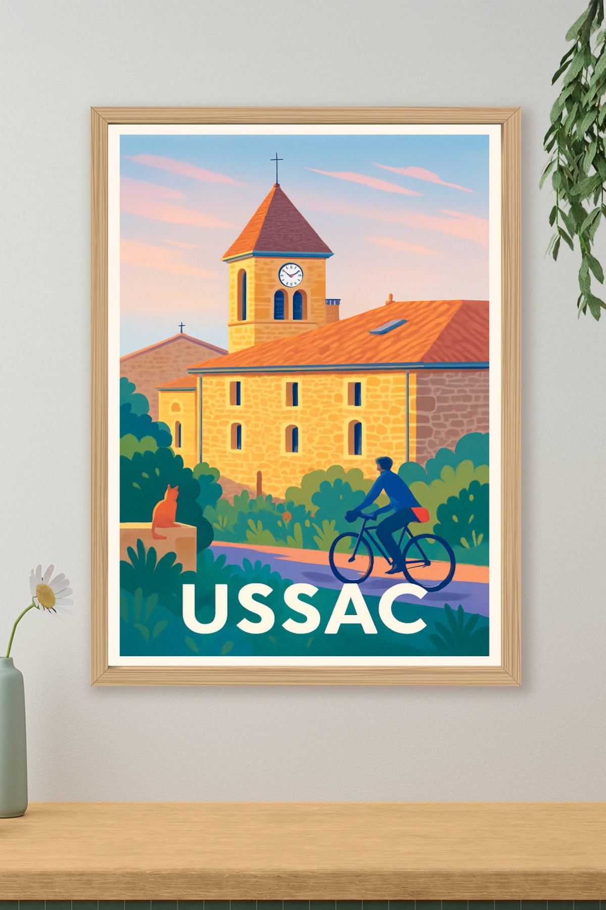 Affiche Ussac — Douceur et sérénité en pleine nature · poster d'art de Ussac