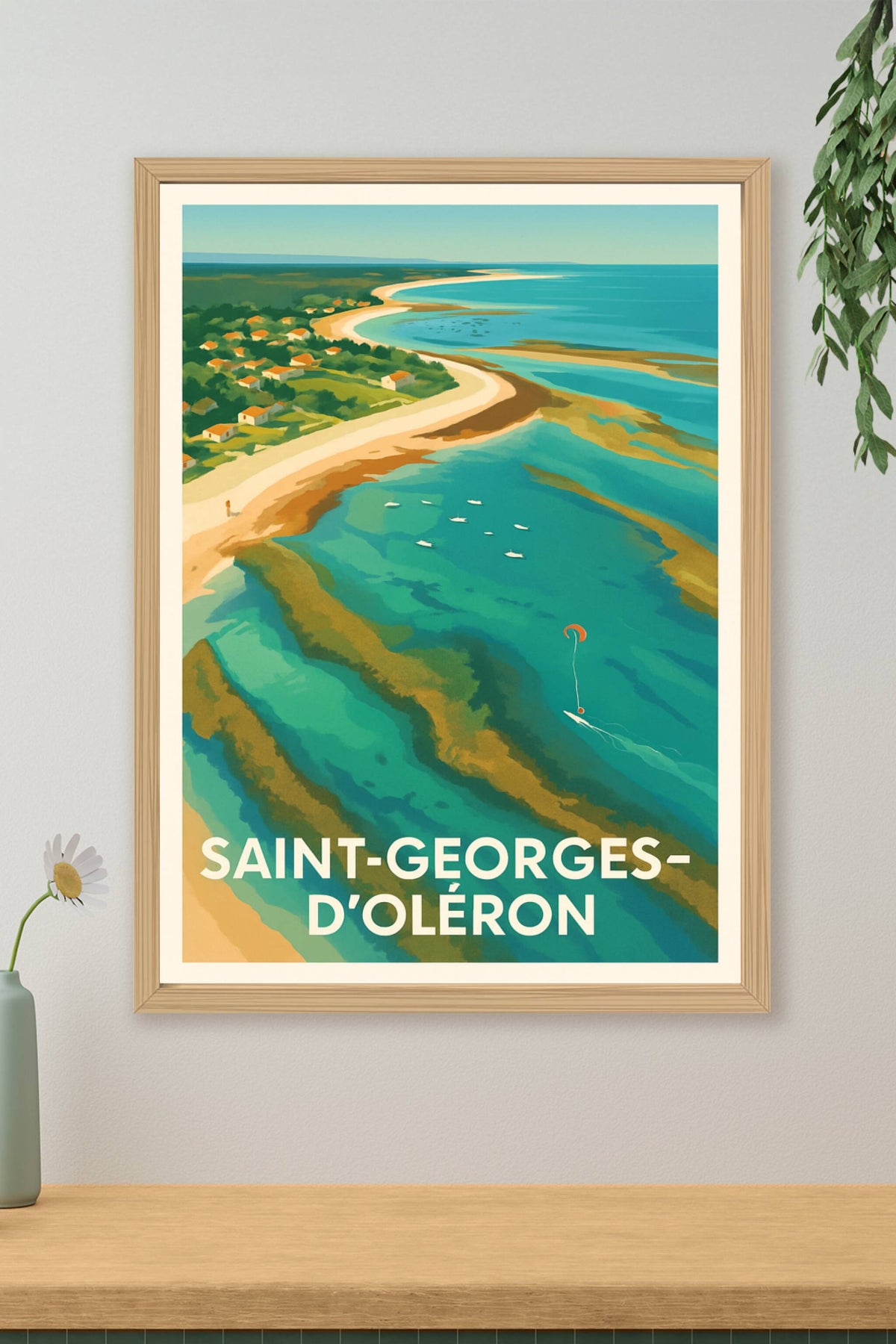 Affiche Saint-Georges-d'Oléron — L'évasion côtière authentique · poster d'art de Saint-Georges-d'Oléron