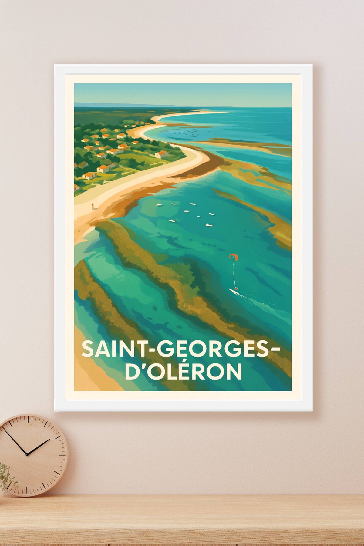 Affiche Saint-Georges-d'Oléron — L'évasion côtière authentique · poster d'art de Saint-Georges-d'Oléron