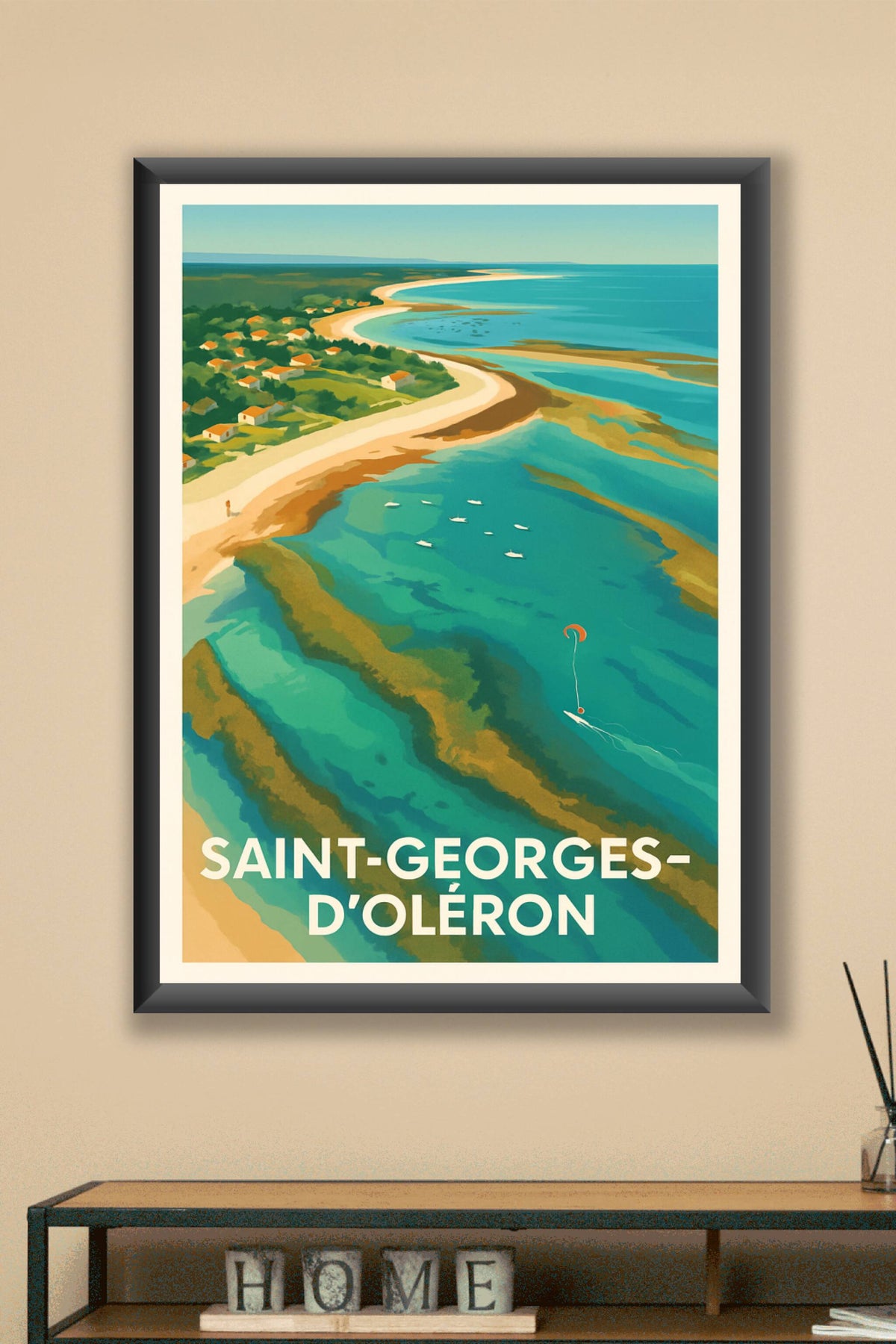 Affiche Saint-Georges-d'Oléron — L'évasion côtière authentique · poster d'art de Saint-Georges-d'Oléron