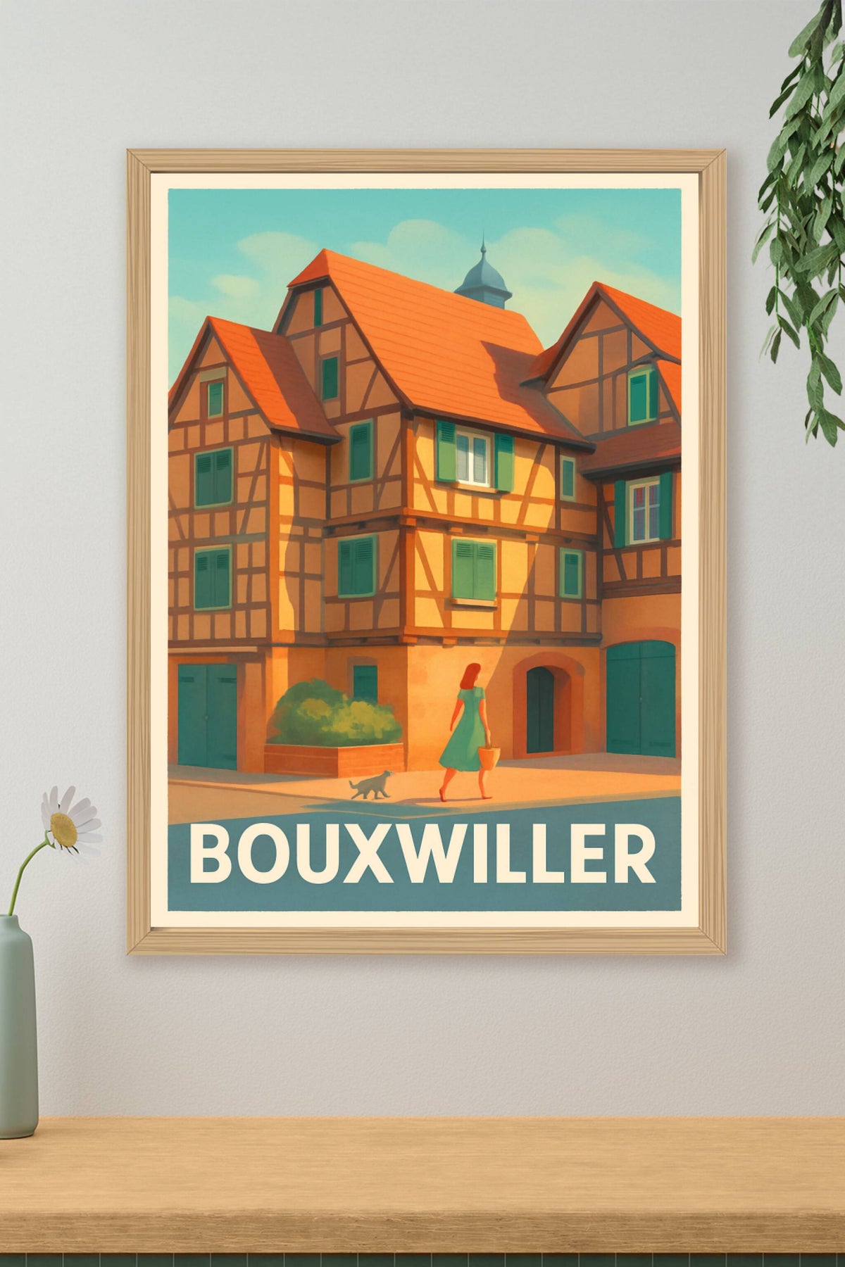Affiche Bouxwiller — Charme authentique alsacien · poster d'art de Bouxwiller
