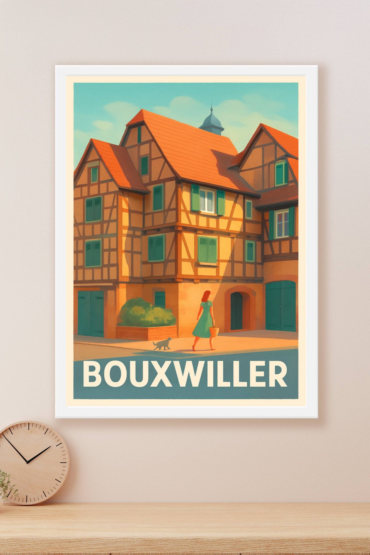 Affiche Bouxwiller — Charme authentique alsacien · poster d'art de Bouxwiller