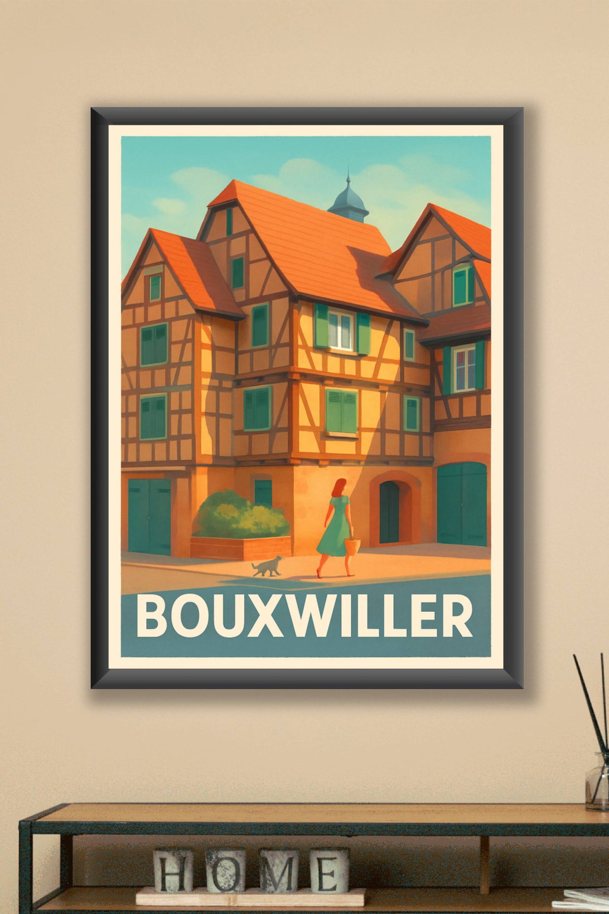 Affiche Bouxwiller — Charme authentique alsacien · poster d'art de Bouxwiller