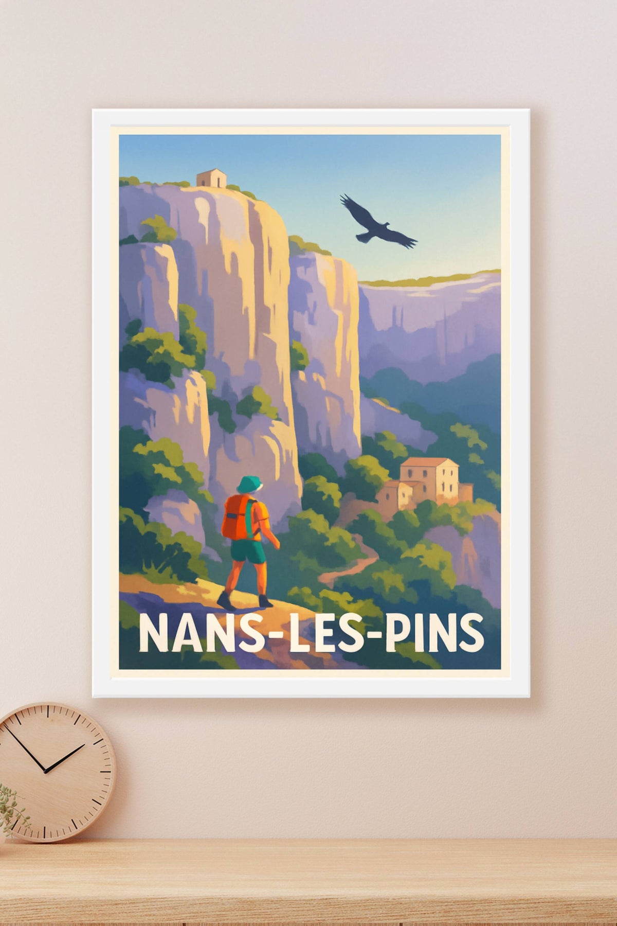 Affiche Nans-les-Pins — L'appel de la nature sauvage · poster d'art de Nans-les-Pins