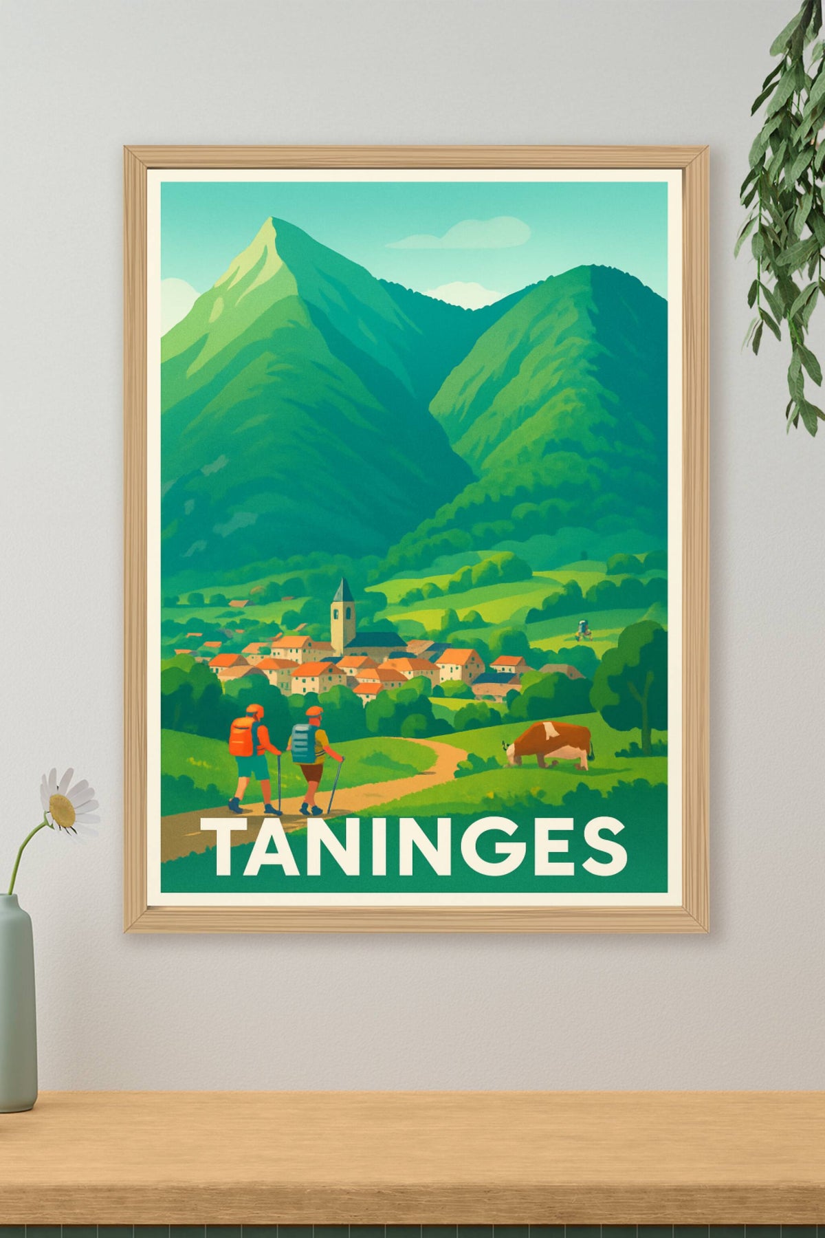 Affiche Taninges — L'escapade nature au cœur des montagnes · poster d'art de Taninges