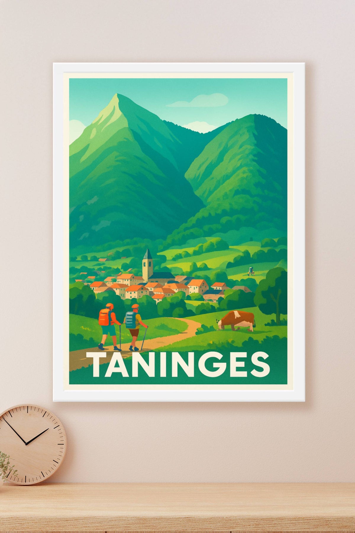 Affiche Taninges — L'escapade nature au cœur des montagnes · poster d'art de Taninges