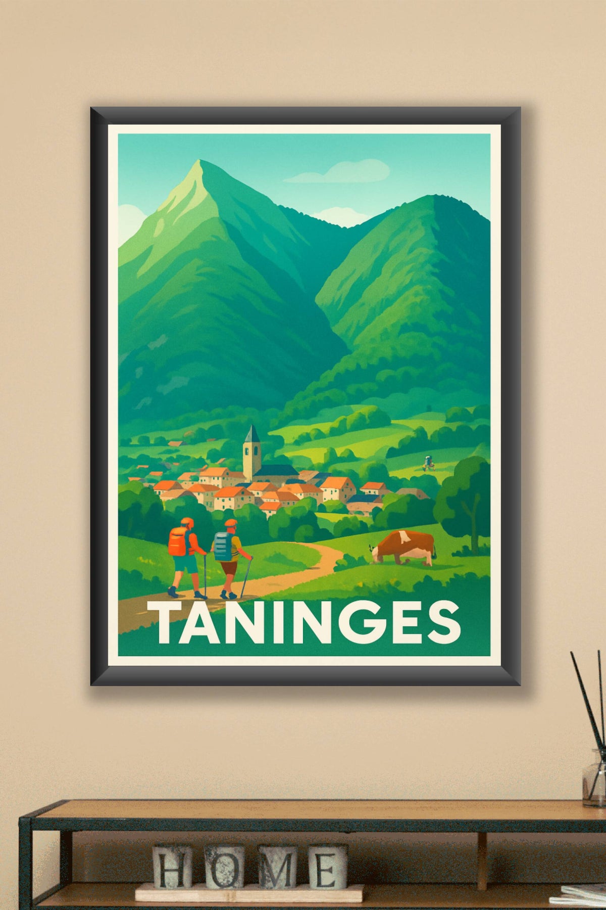 Affiche Taninges — L'escapade nature au cœur des montagnes · poster d'art de Taninges
