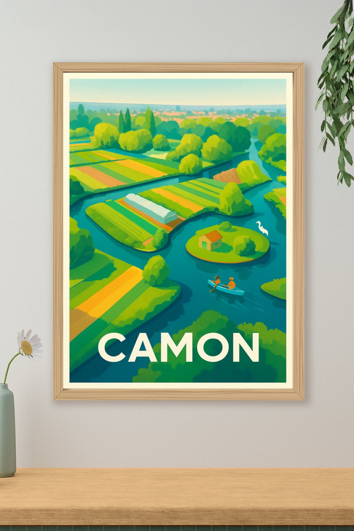 Affiche Camon — Évasion bucolique au fil de l'eau · poster d'art de Camon