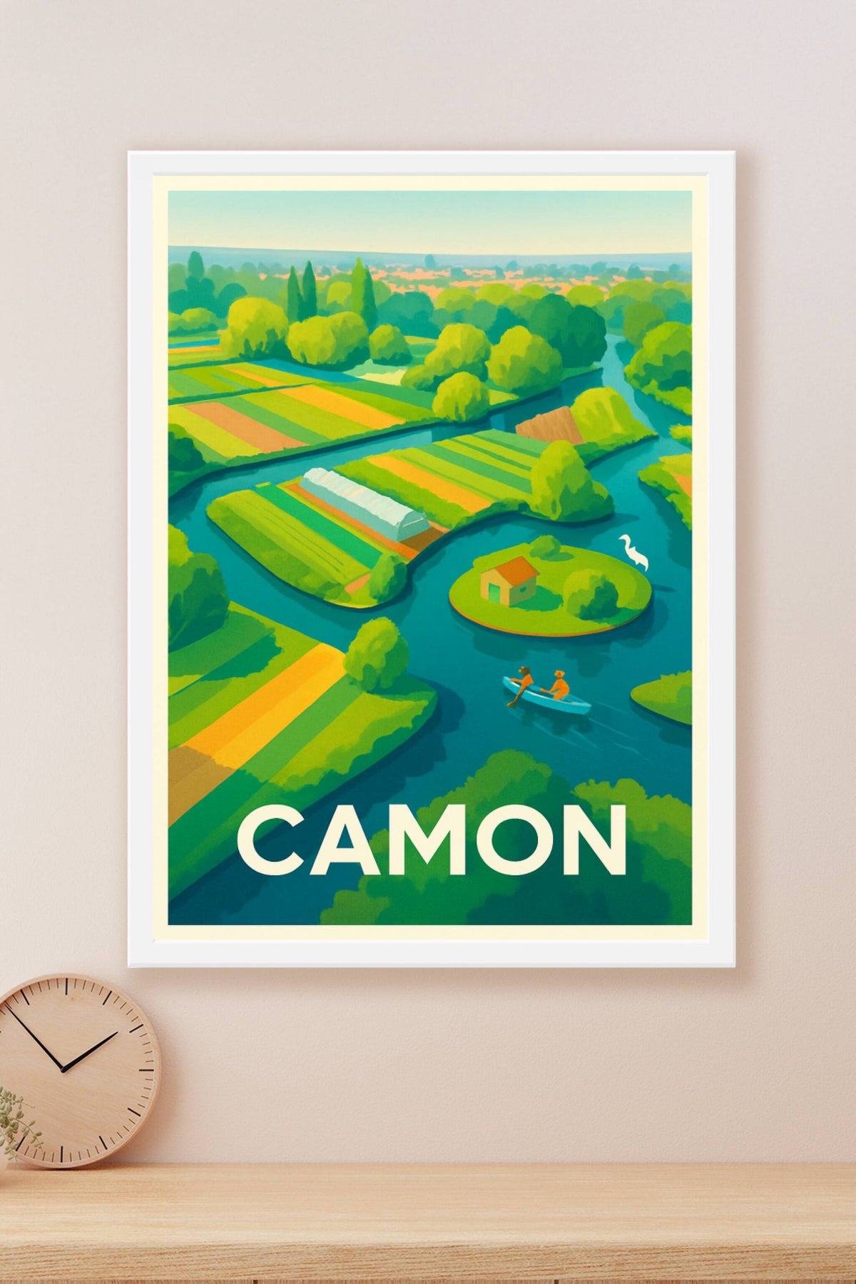 Affiche Camon — Évasion bucolique au fil de l'eau · poster d'art de Camon