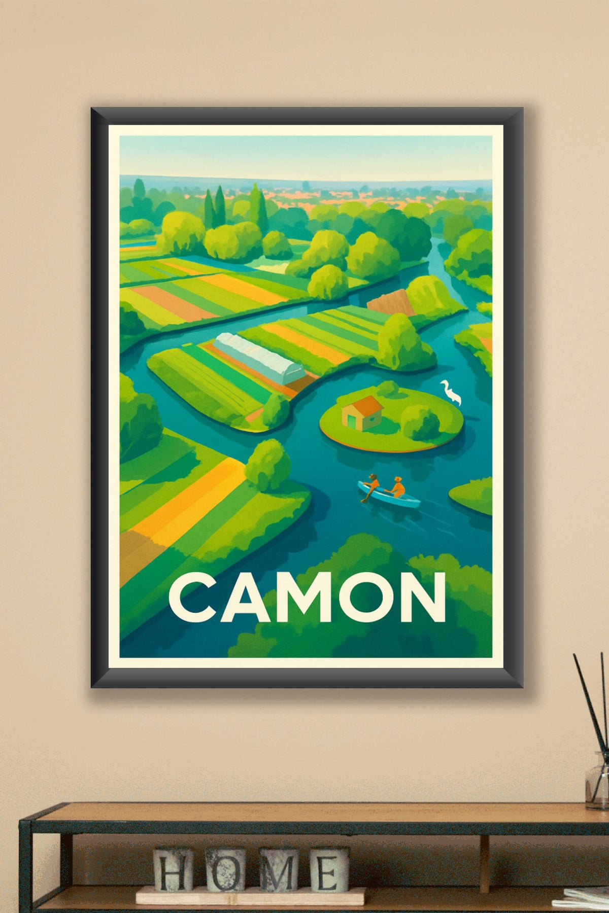 Affiche Camon — Évasion bucolique au fil de l'eau · poster d'art de Camon
