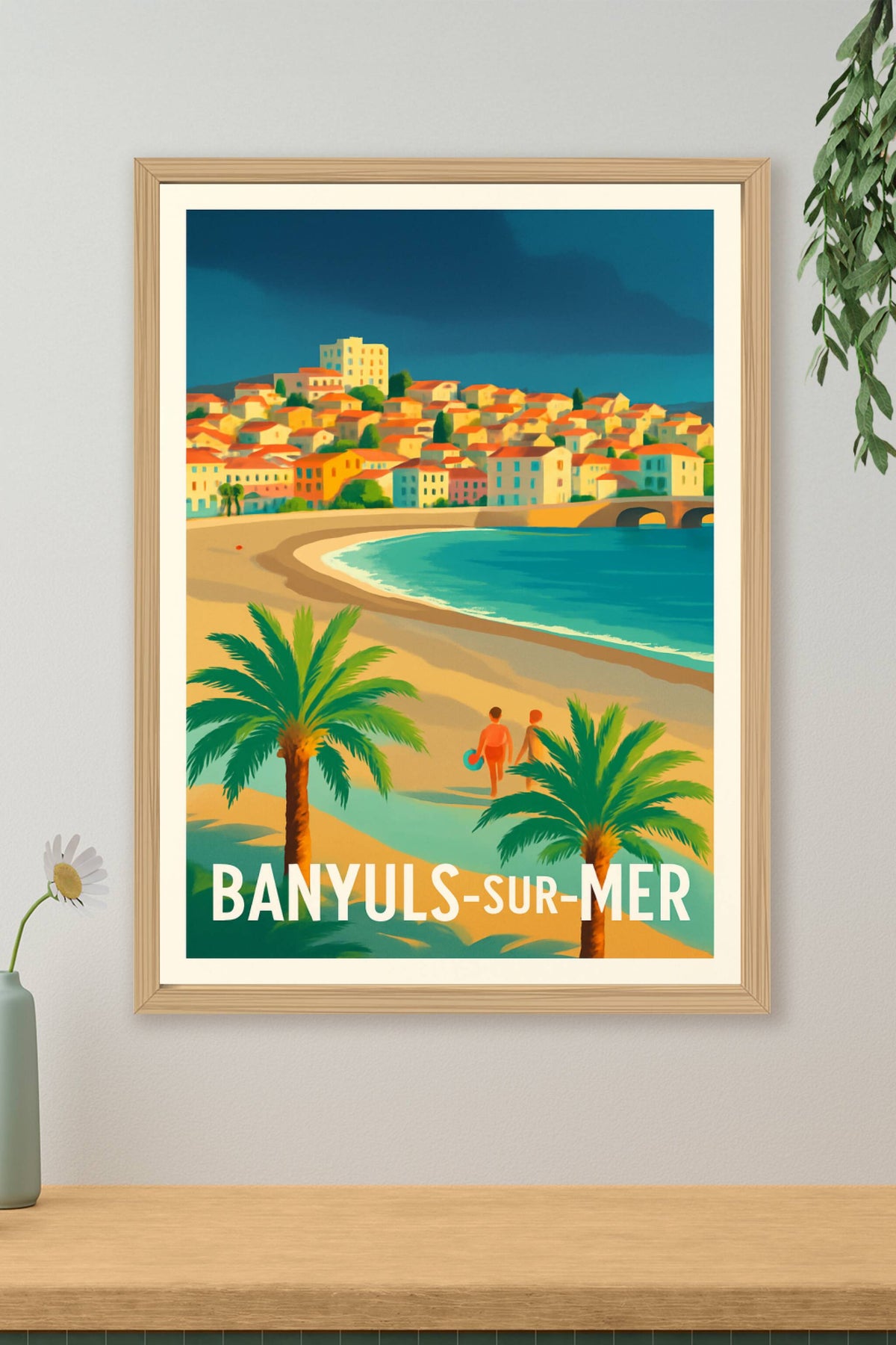Affiche Banyuls-sur-Mer — L'élégance balnéaire Méditerranéenne · poster d'art de Banyuls-sur-Mer