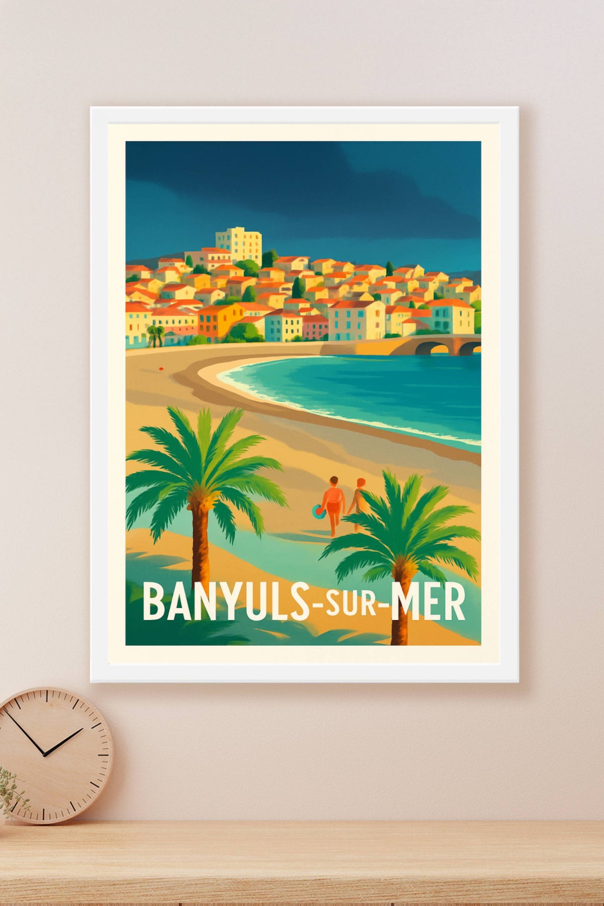 Affiche Banyuls-sur-Mer — L'élégance balnéaire Méditerranéenne · poster d'art de Banyuls-sur-Mer