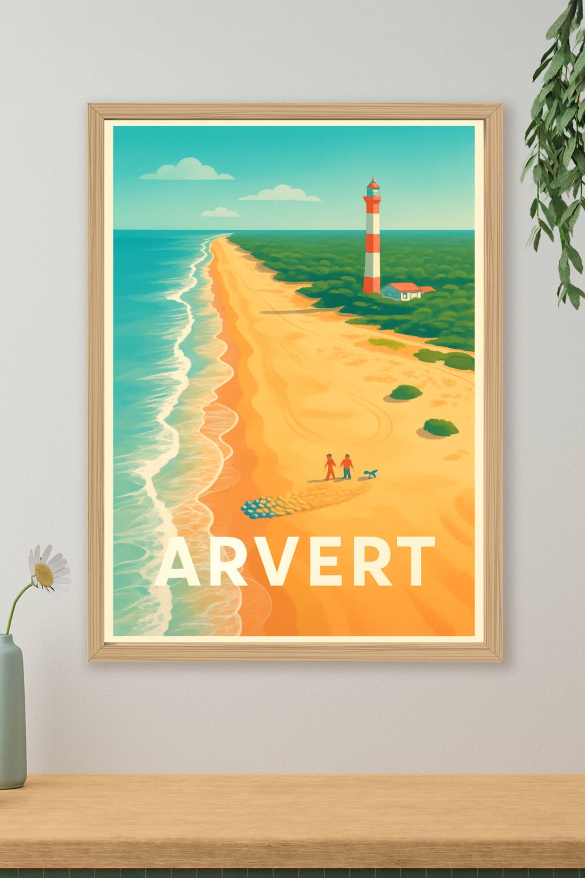 Affiche Arvert — À la découverte du littoral enchanteur · poster d'art de Arvert