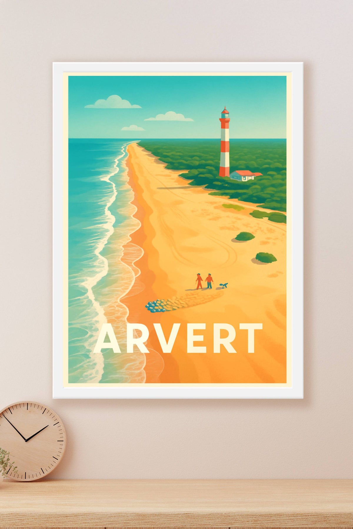 Affiche Arvert — À la découverte du littoral enchanteur · poster d'art de Arvert