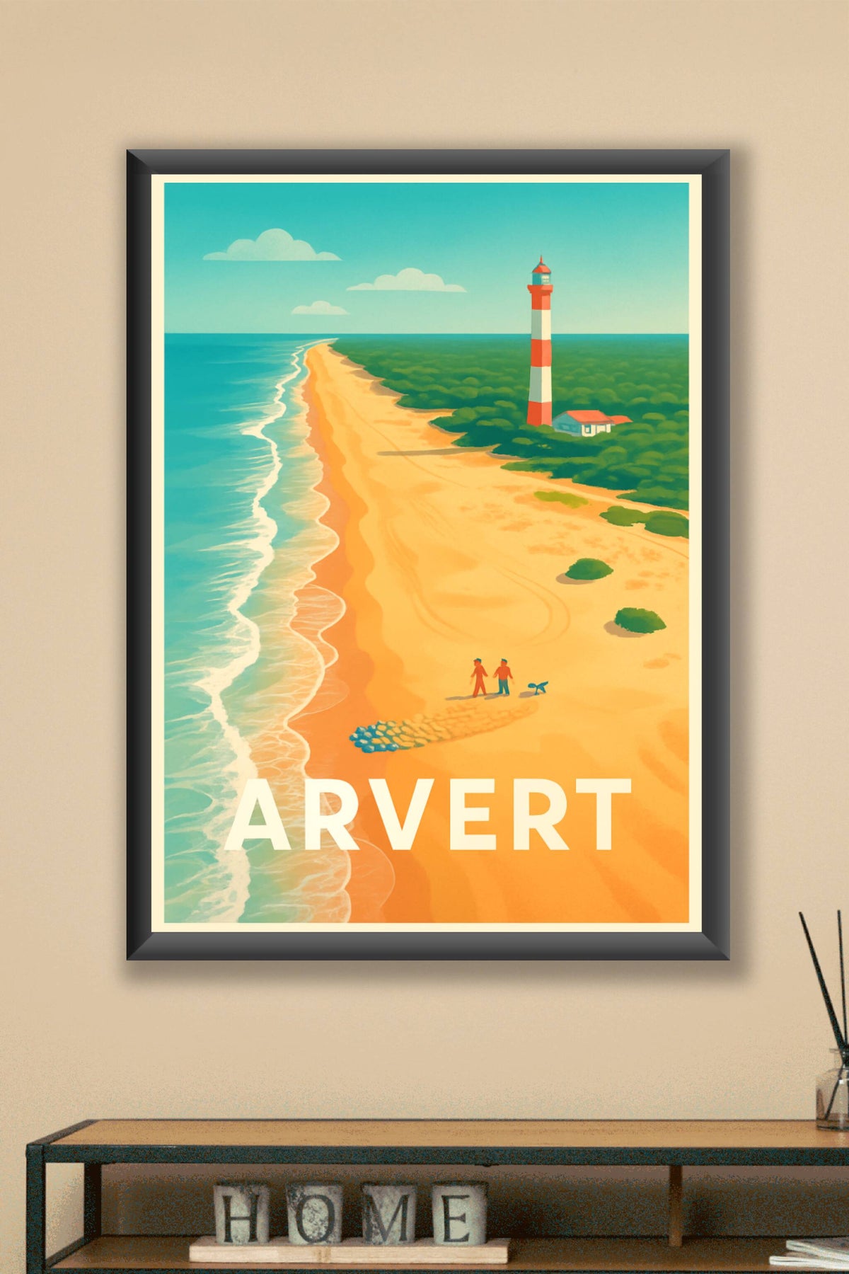 Affiche Arvert — À la découverte du littoral enchanteur · poster d'art de Arvert