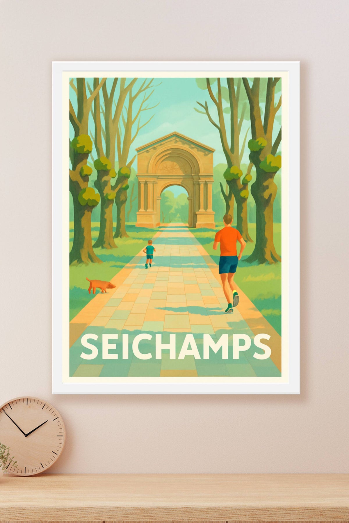 Affiche Seichamps — Promenade et éclat de nature · poster d'art de Seichamps