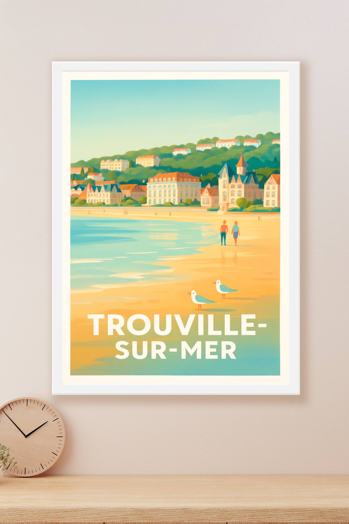 Affiche Trouville-sur-Mer — Évasion Balnéaire Authentique · poster d'art de Trouville-sur-Mer