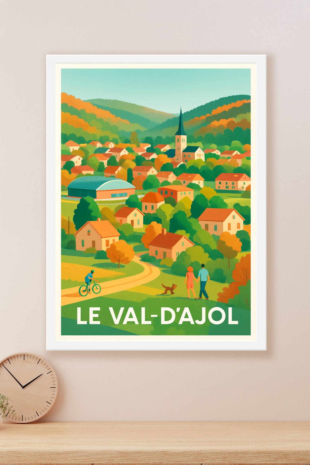 Affiche Le Val-d'Ajol — Charme bucolique au cœur des Vosges · poster d'art de Le Val-d'Ajol