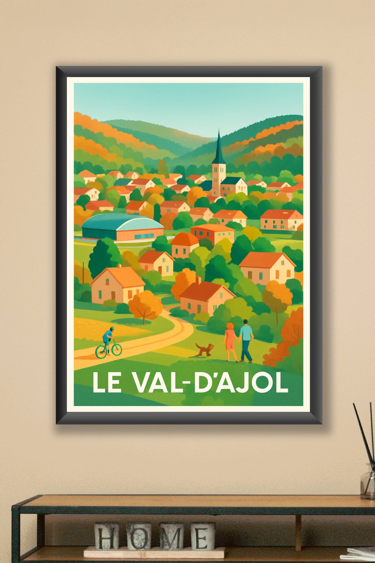 Affiche Le Val-d'Ajol — Charme bucolique au cœur des Vosges · poster d'art de Le Val-d'Ajol