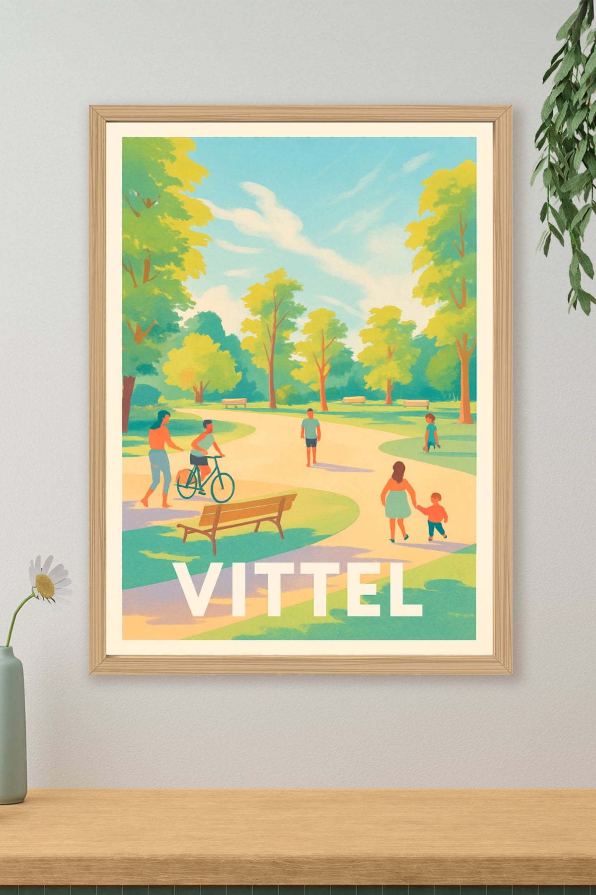 Affiche Vittel — Douceur et nature en plein air · poster d'art de Vittel