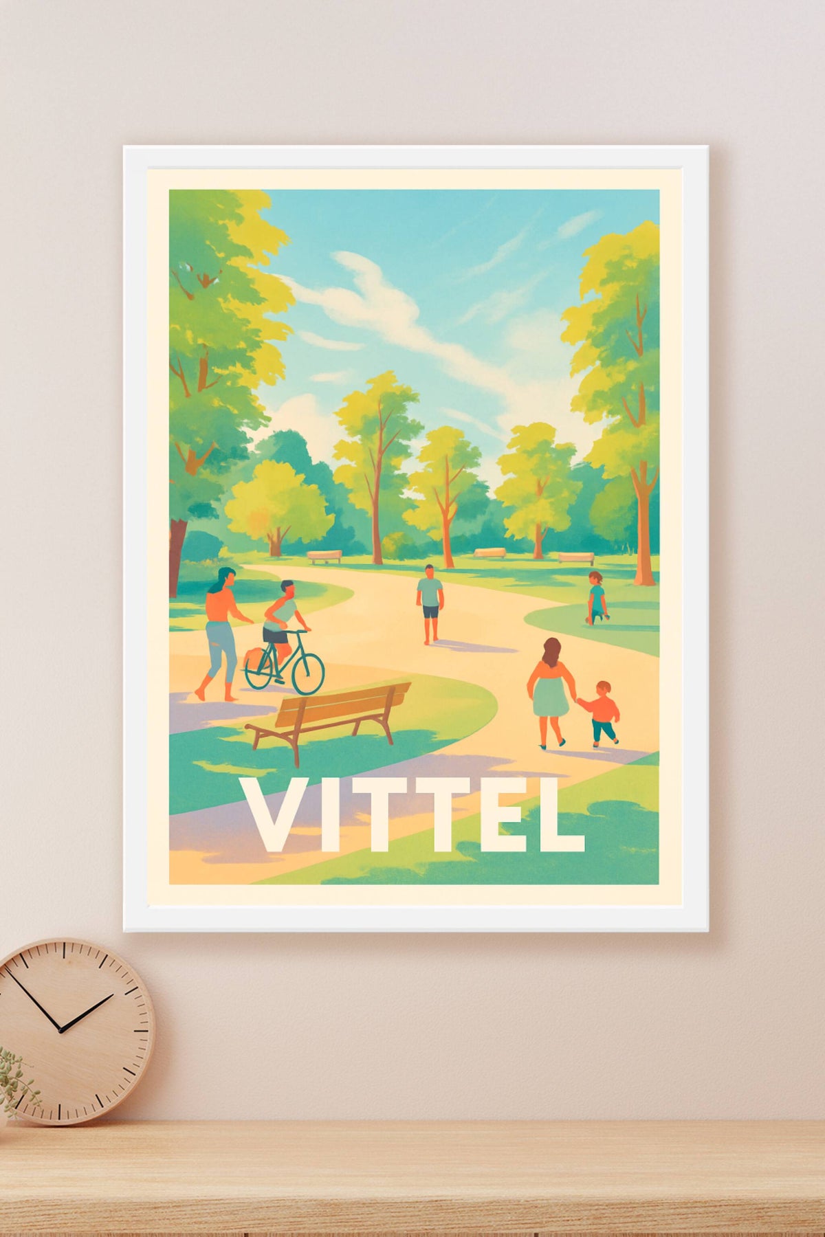 Affiche Vittel — Douceur et nature en plein air · poster d'art de Vittel