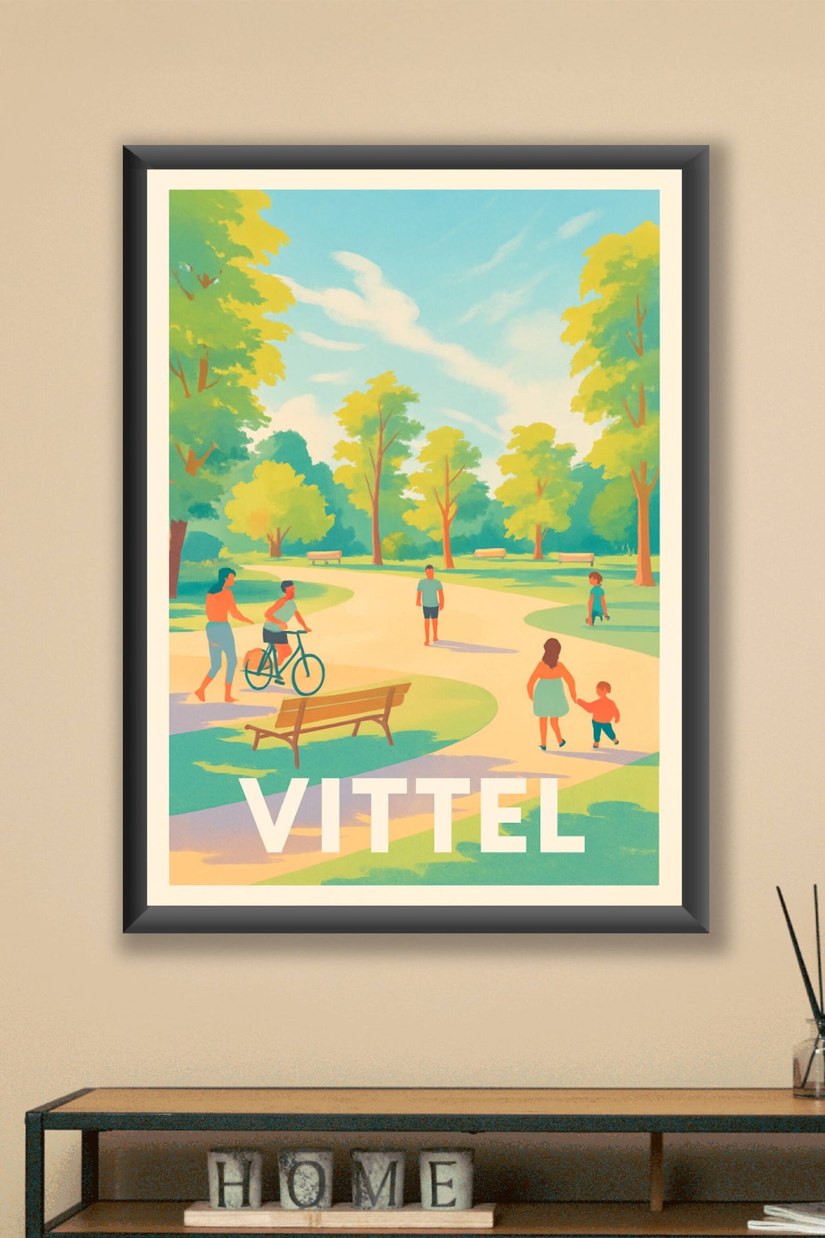 Affiche Vittel — Douceur et nature en plein air · poster d'art de Vittel