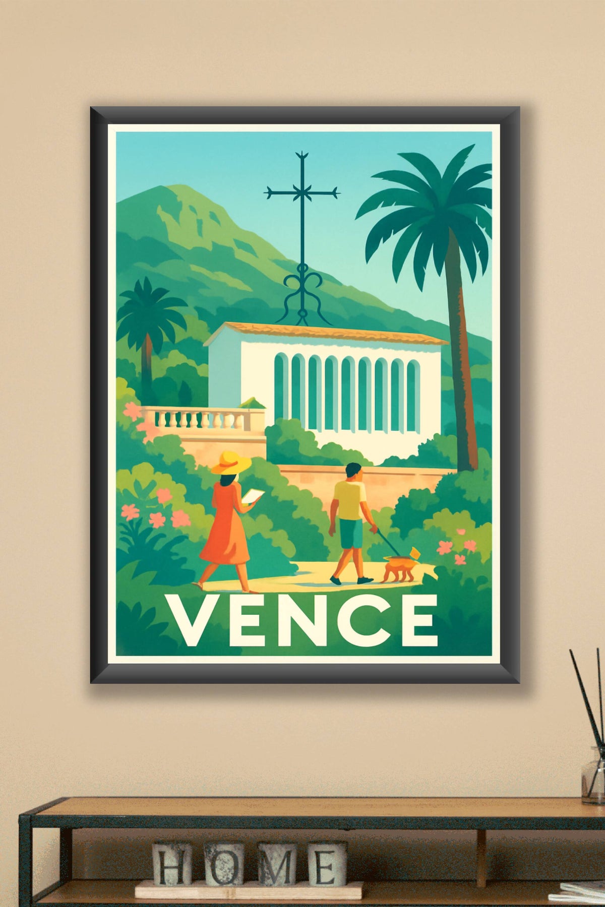 Affiche Vence — Sérénité et douceur méditerranéenne · poster d'art de Vence