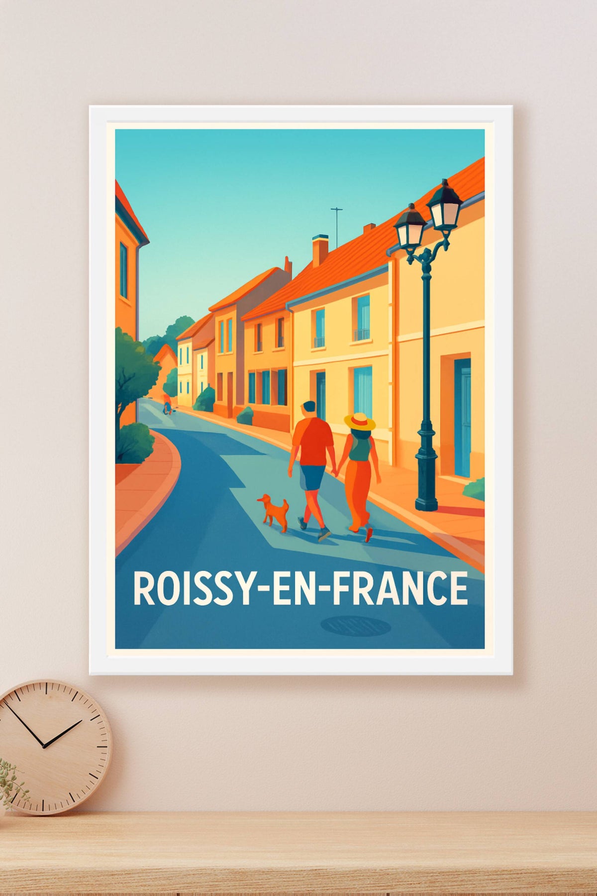 Affiche Roissy-en-France — Promenade paisible au cœur de la ville · poster d'art de Roissy-en-France