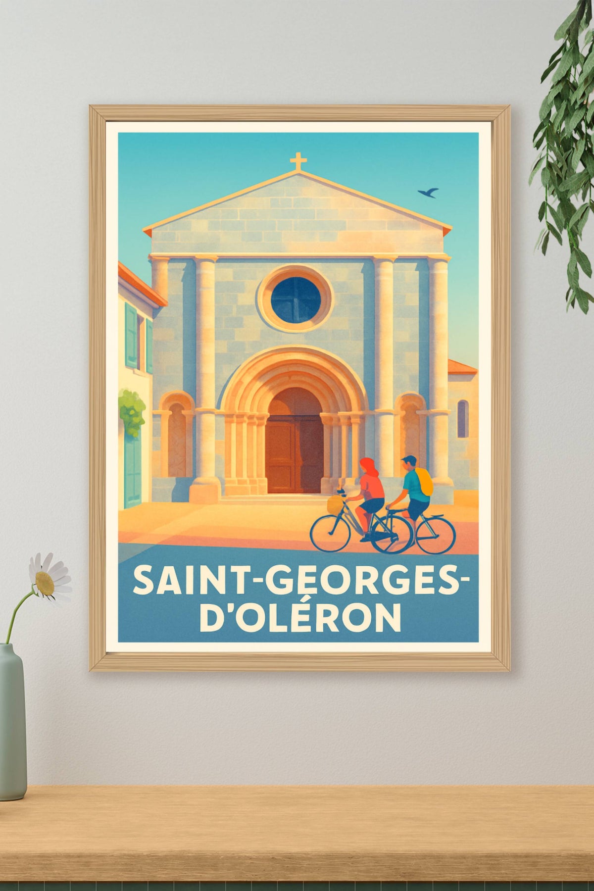 Affiche Saint-Georges-d'Oléron — Charme et douceur insulaire · poster d'art de Saint-Georges-d'Oléron