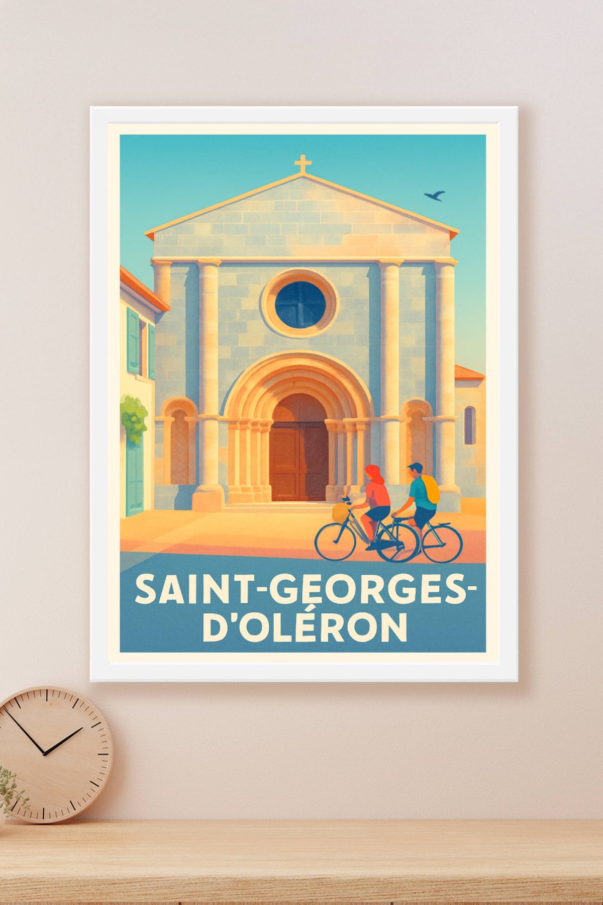 Affiche Saint-Georges-d'Oléron — Charme et douceur insulaire · poster d'art de Saint-Georges-d'Oléron