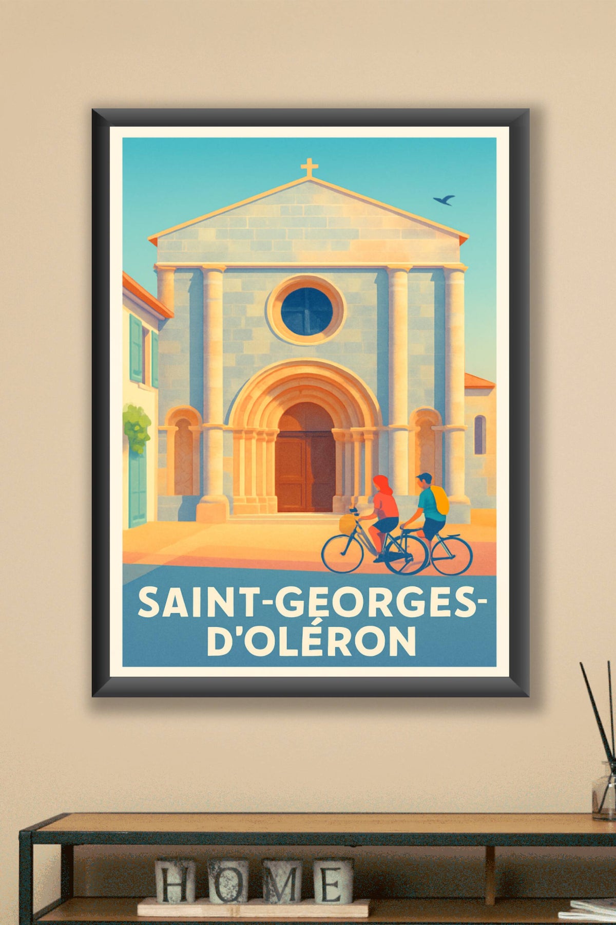 Affiche Saint-Georges-d'Oléron — Charme et douceur insulaire · poster d'art de Saint-Georges-d'Oléron