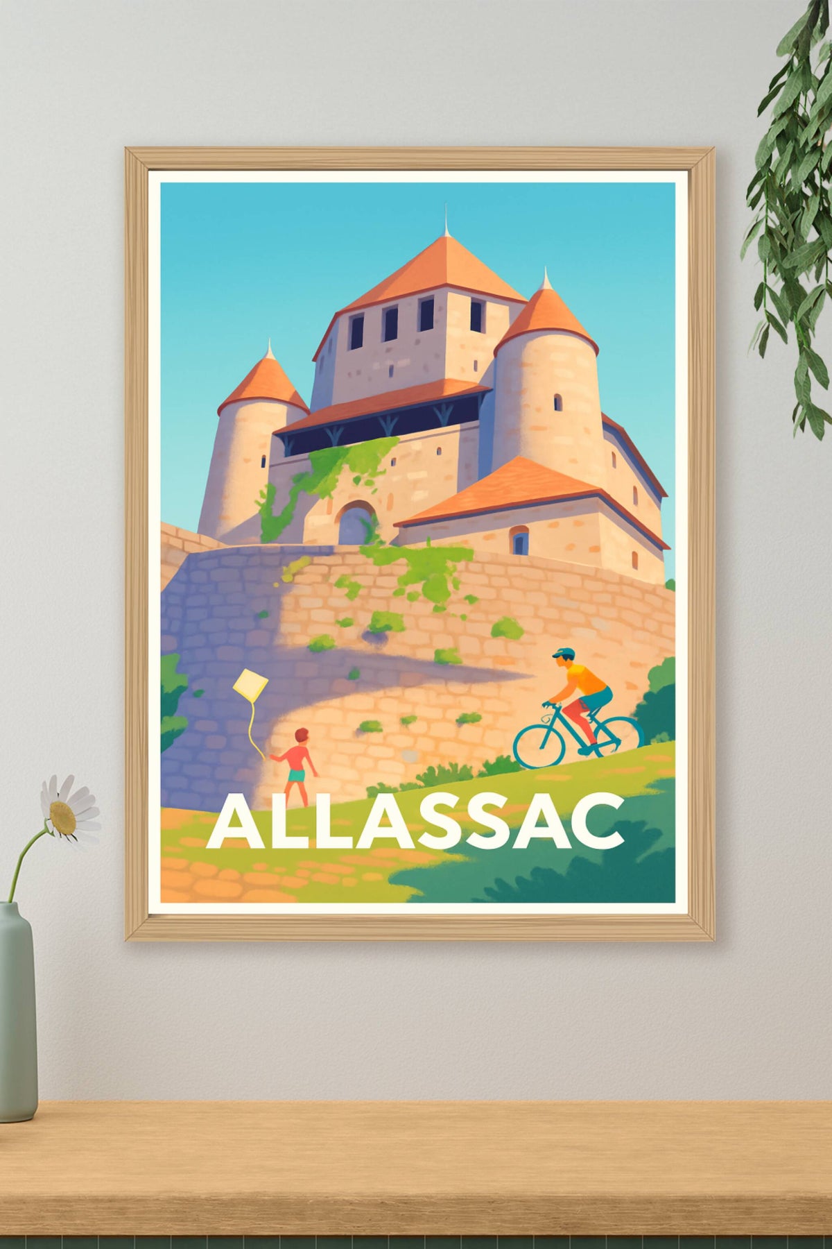 Affiche Allassac — Charme médiéval et balade nature · poster d'art de Allassac