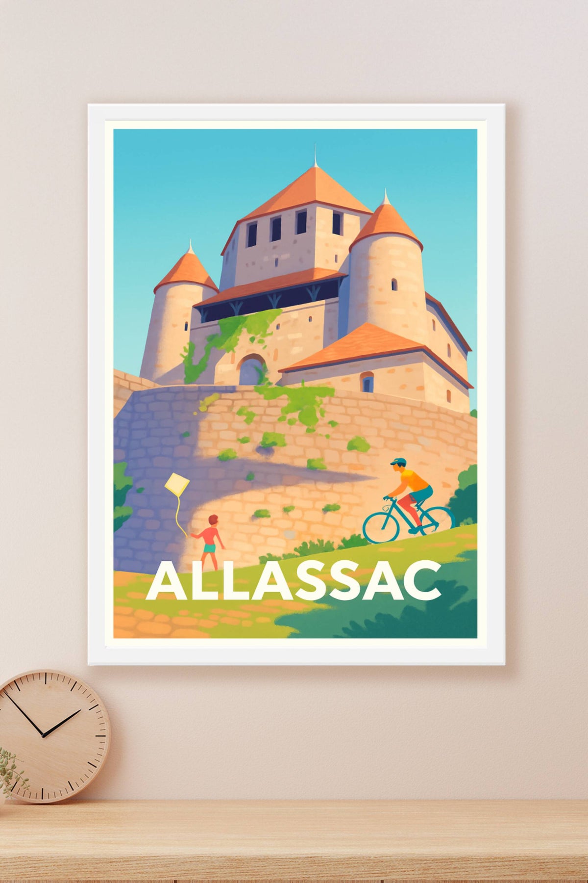 Affiche Allassac — Charme médiéval et balade nature · poster d'art de Allassac