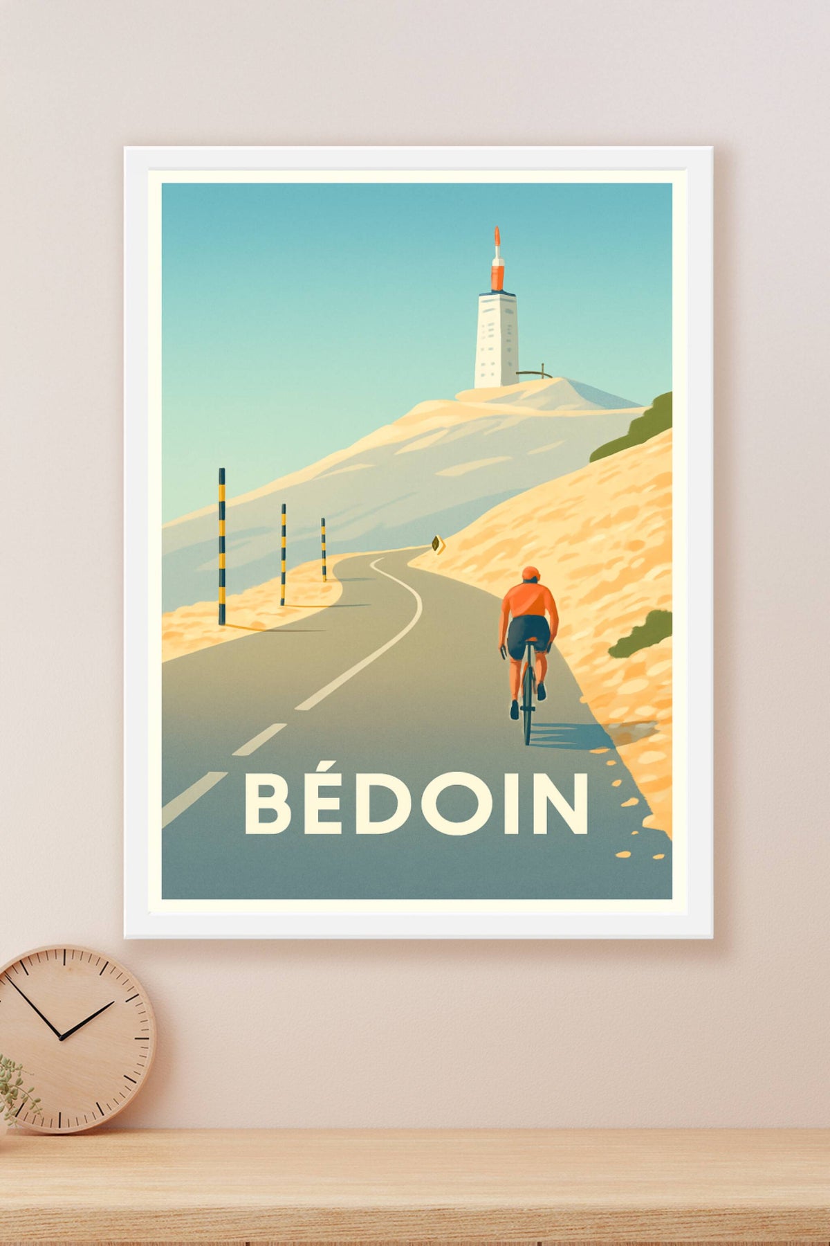 Affiche Bédoin — L'ascension mythique du Mont Ventoux · poster d'art de Bédoin