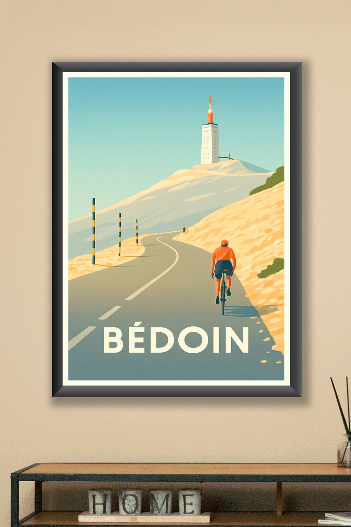 Affiche Bédoin — L'ascension mythique du Mont Ventoux · poster d'art de Bédoin