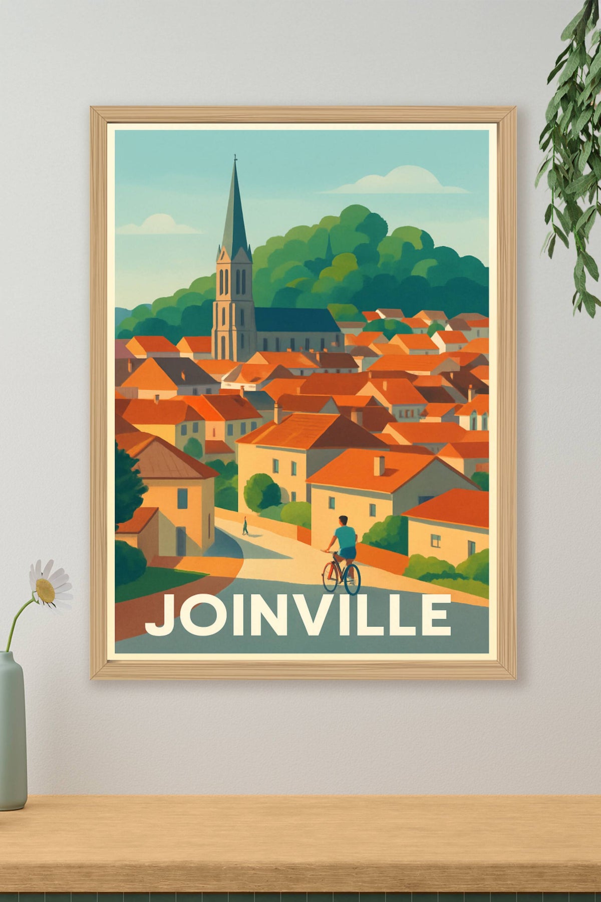 Affiche Joinville — Charme pittoresque et douceur de vivre · poster d'art de Joinville
