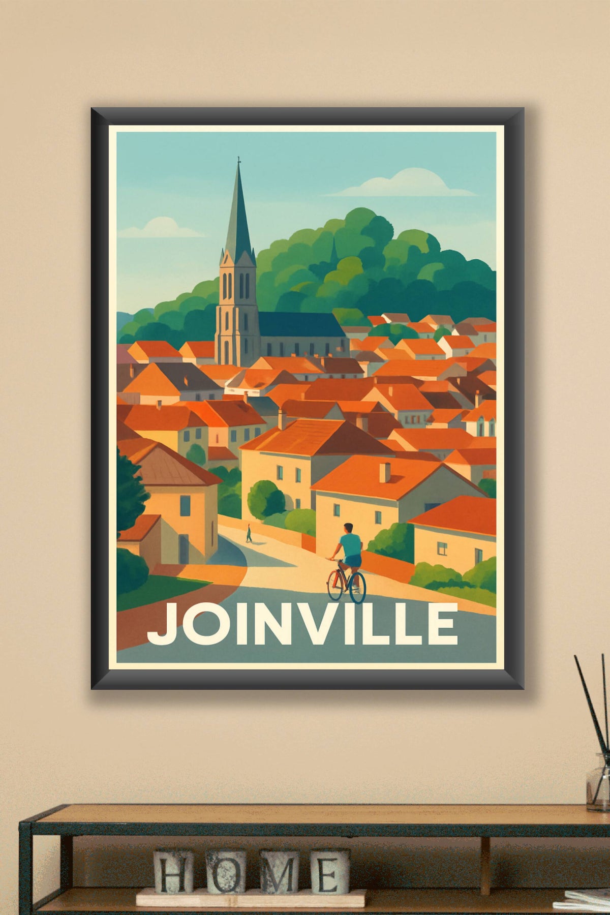 Affiche Joinville — Charme pittoresque et douceur de vivre · poster d'art de Joinville