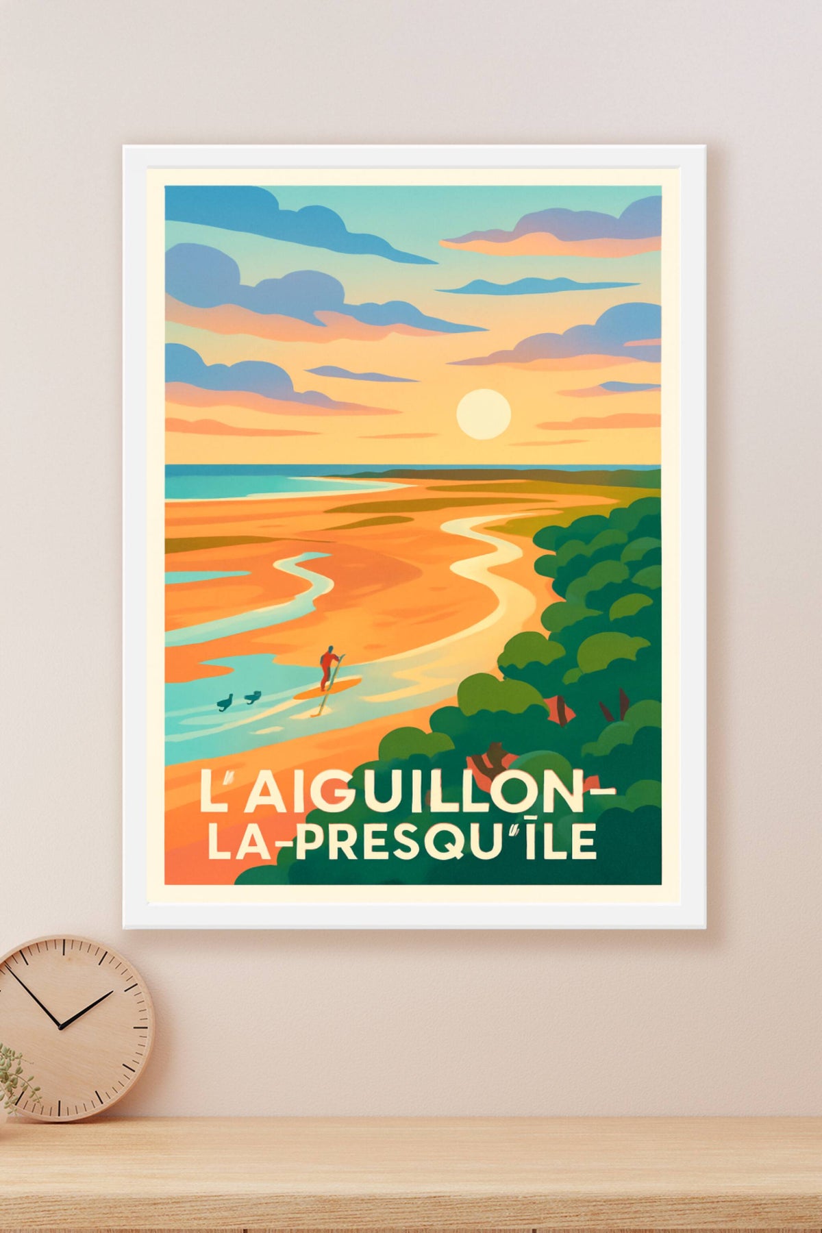Affiche L'Aiguillon-la-Presqu'île — Évasion nature et douceur de vivre · poster d'art de L'Aiguillon-la-Presqu'île