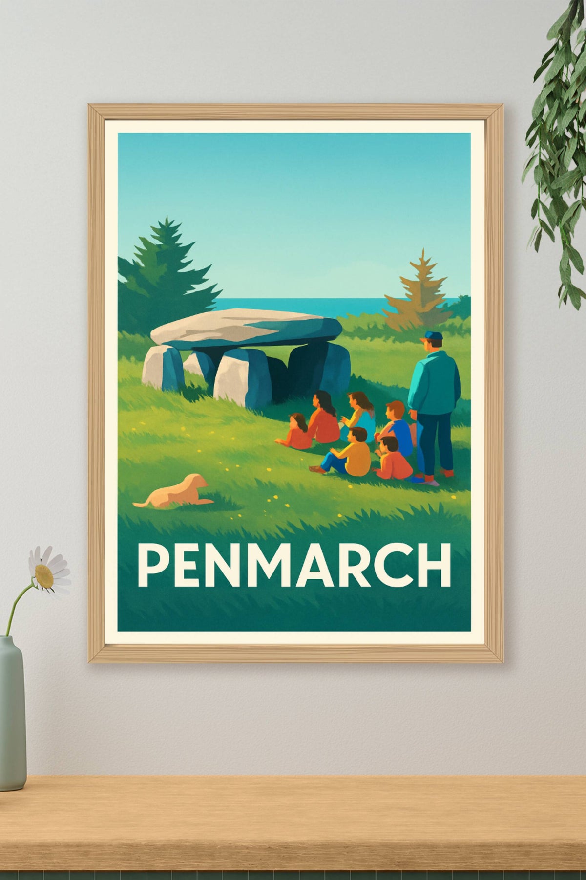 Affiche Penmarch — Trésors historiques et nature préservée · poster d'art de Penmarch