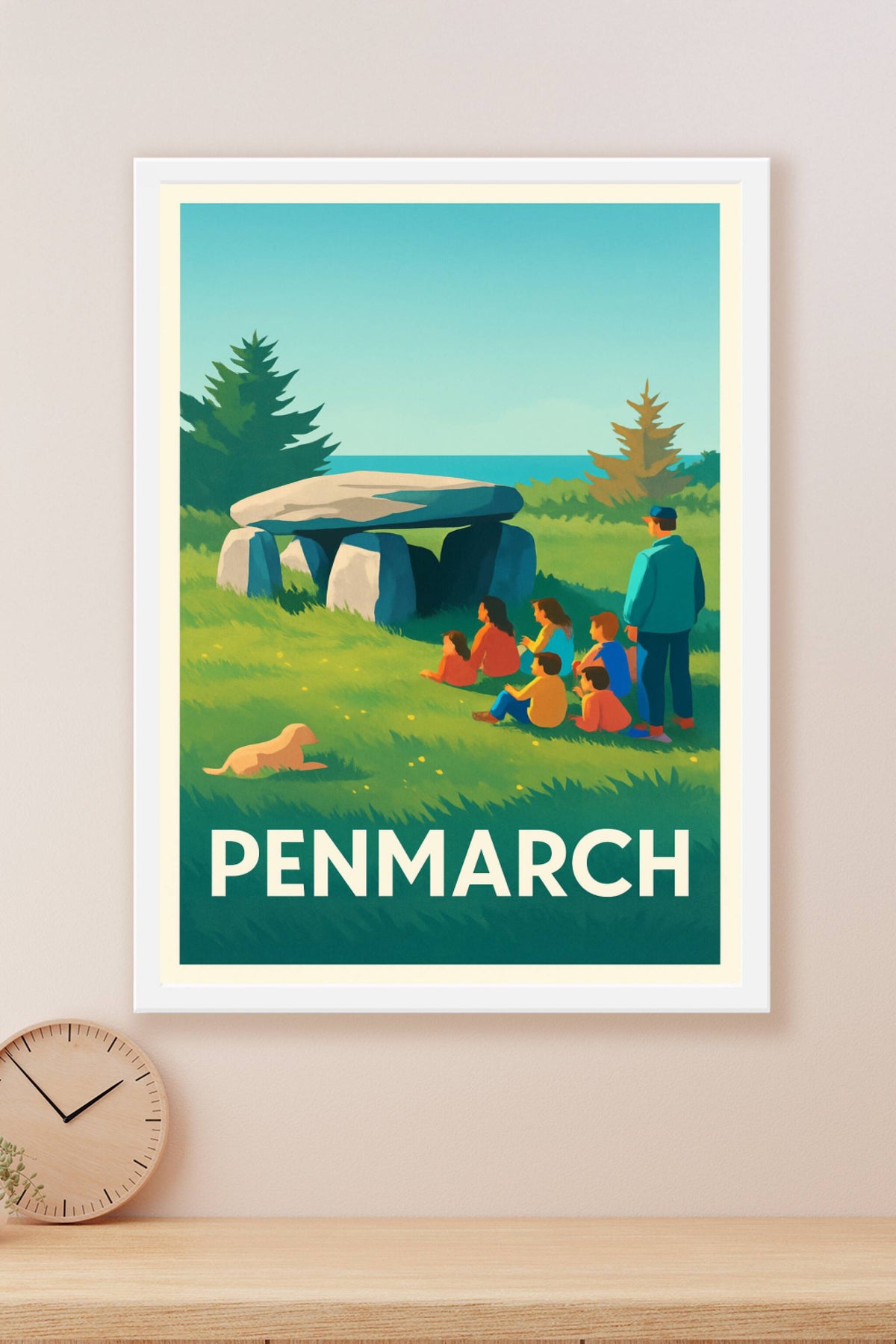 Affiche Penmarch — Trésors historiques et nature préservée · poster d'art de Penmarch